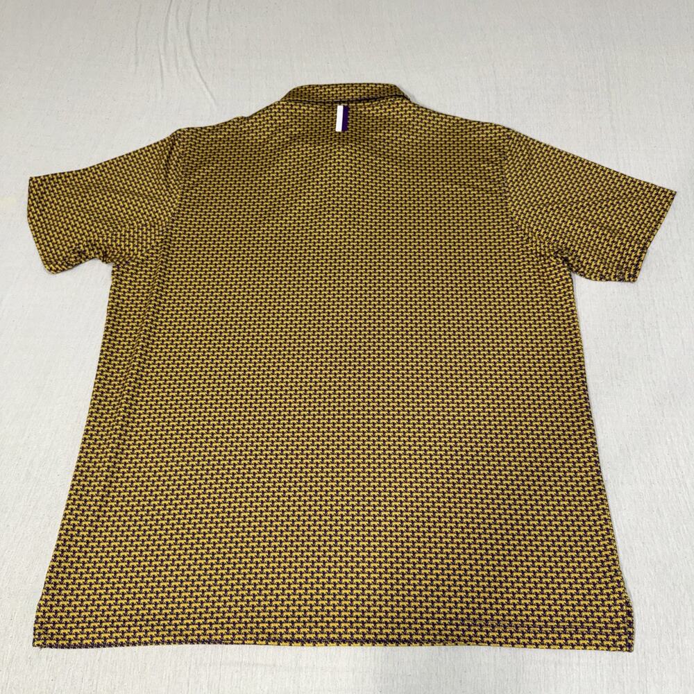 Rhoback LSU Gameday Collegiate Polo Mens Golf Shirt Tiger AOP Stretch 3XL NWOT - Picture 6 of 7